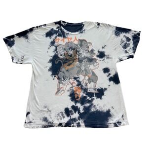 Dragon Ball Z Shirt Mens 2XL Tie Dye Goku Vegeta Saiyan Anime Graphic Tee